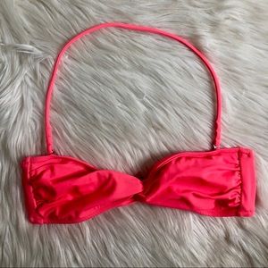 Victoria’s Secret Neon Pink Halter Bikini Top